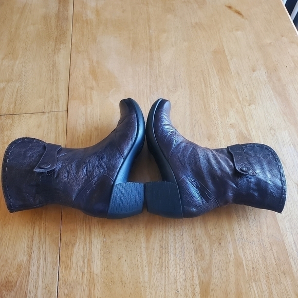 Romika Distressed Brown Leather Boots sz 38 - Picture 9 of 10